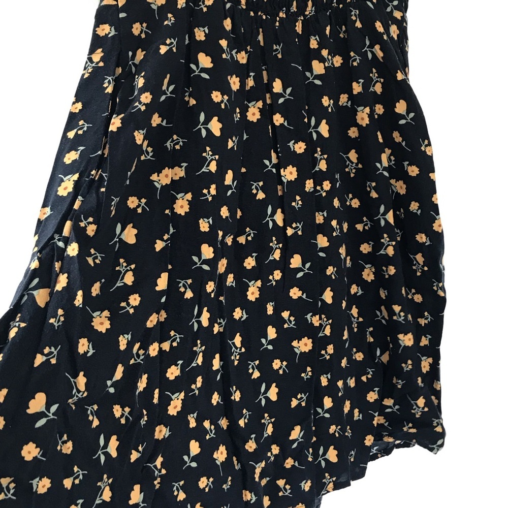 Dark Academia Romantic Floral Button Down Mini Dress size Small - Picture 4 of 8